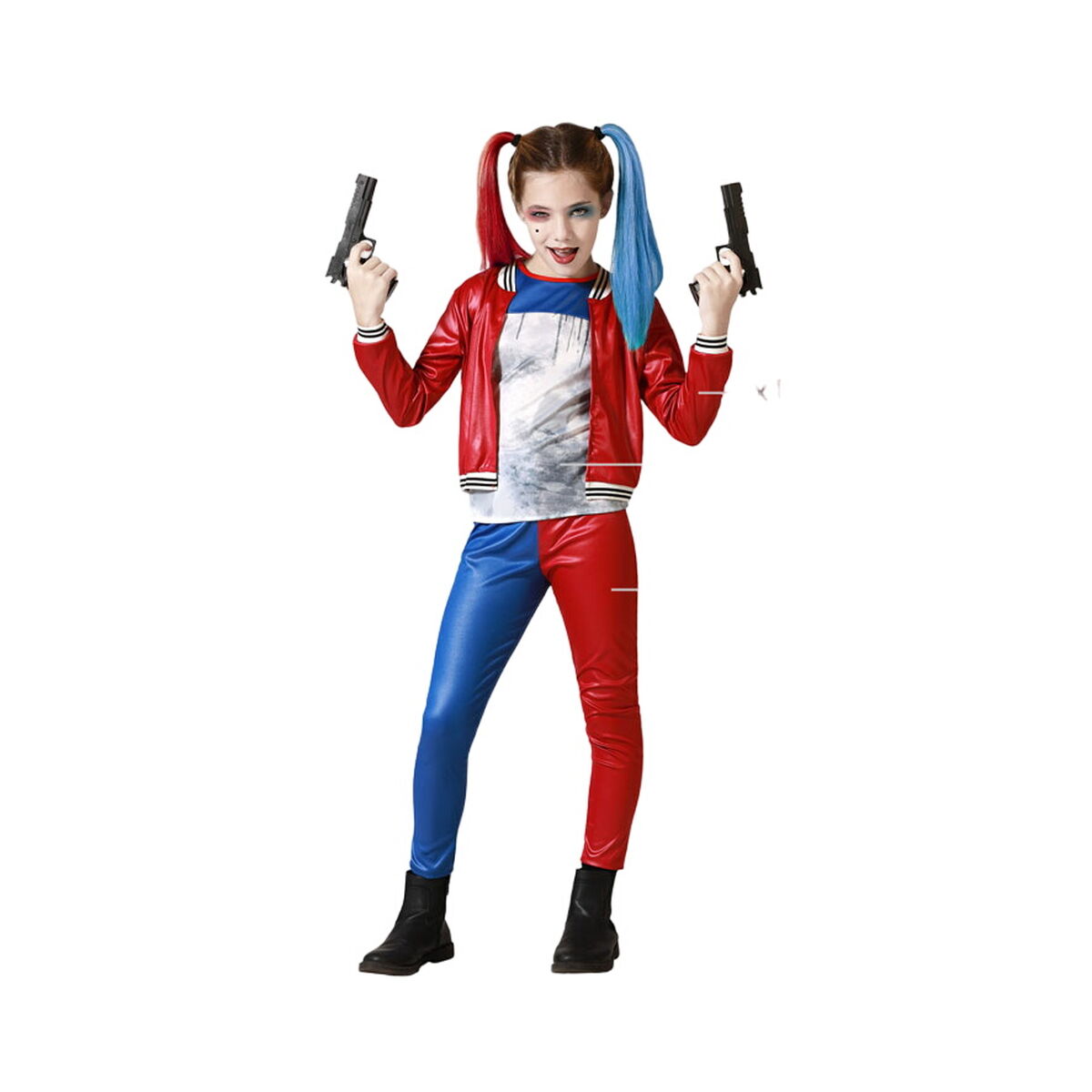 Costume per Adulti Azzurro Arlecchino Sanguinario Per bambini Taglia:3-4 Anni - Disponibile in 3-4 giorni lavorativi