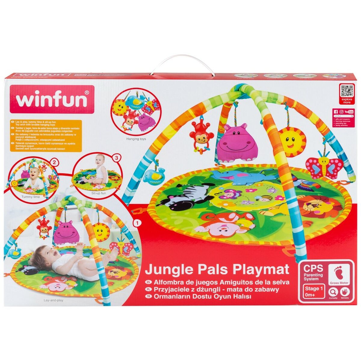 Tappeto da gioco Winfun Giungla Stoffa (4 Unità) - Disponibile in 3-4 giorni lavorativi Winfun