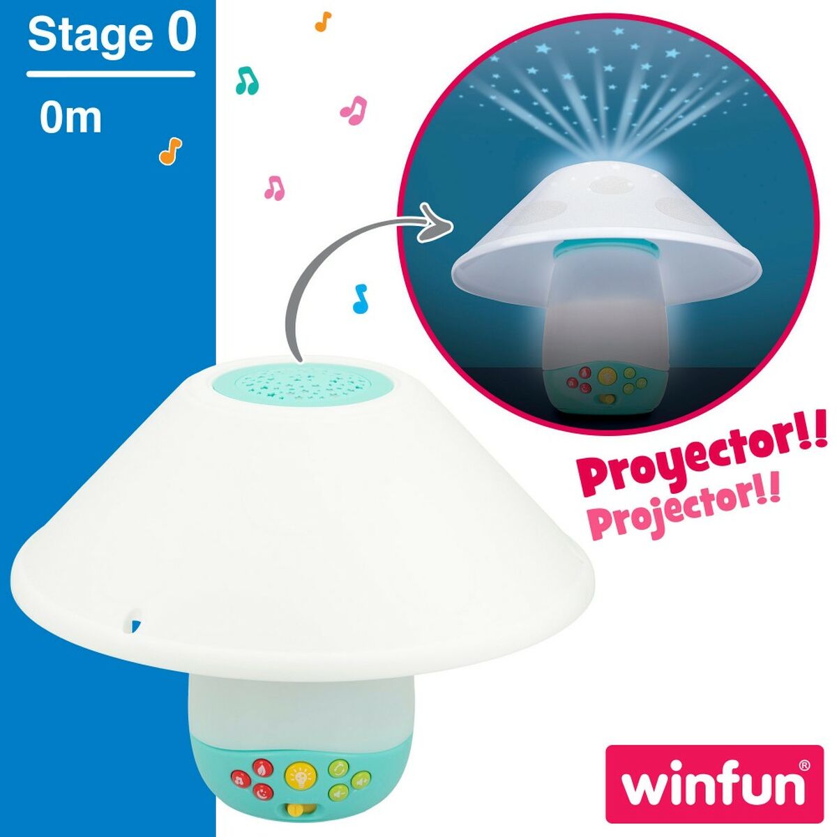 Proiettore Mobile Winfun Plastica 46 x 49 x 30 cm (2 Unità) - Disponibile in 3-4 giorni lavorativi