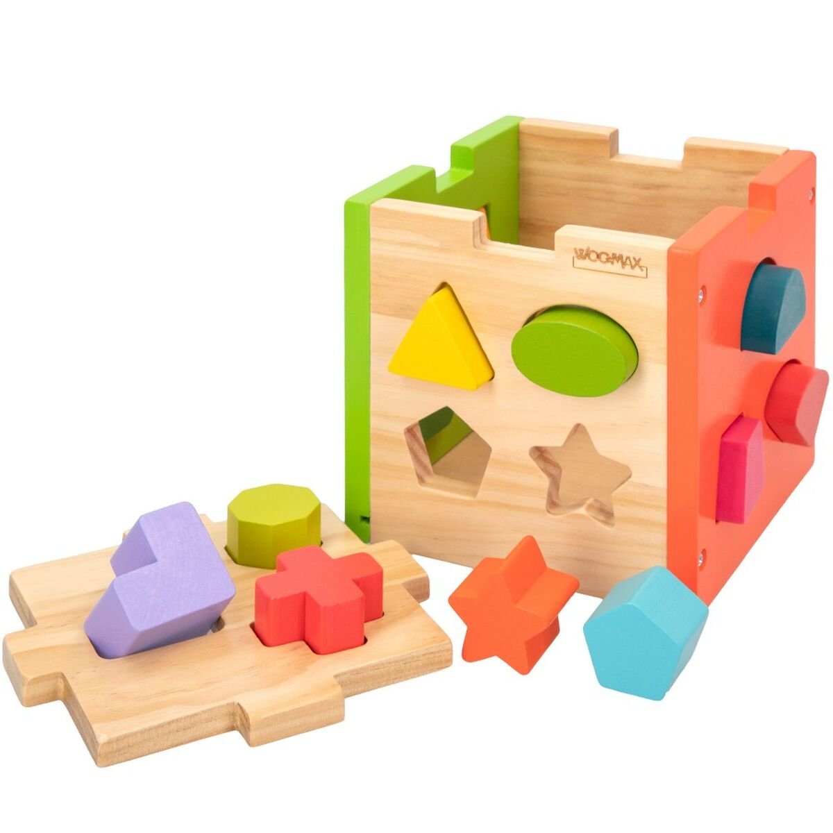 Puzzle di Legno per Bambini Woomax 15 x 15 x 15 cm (6 Unità) - Disponibile in 3-4 giorni lavorativi