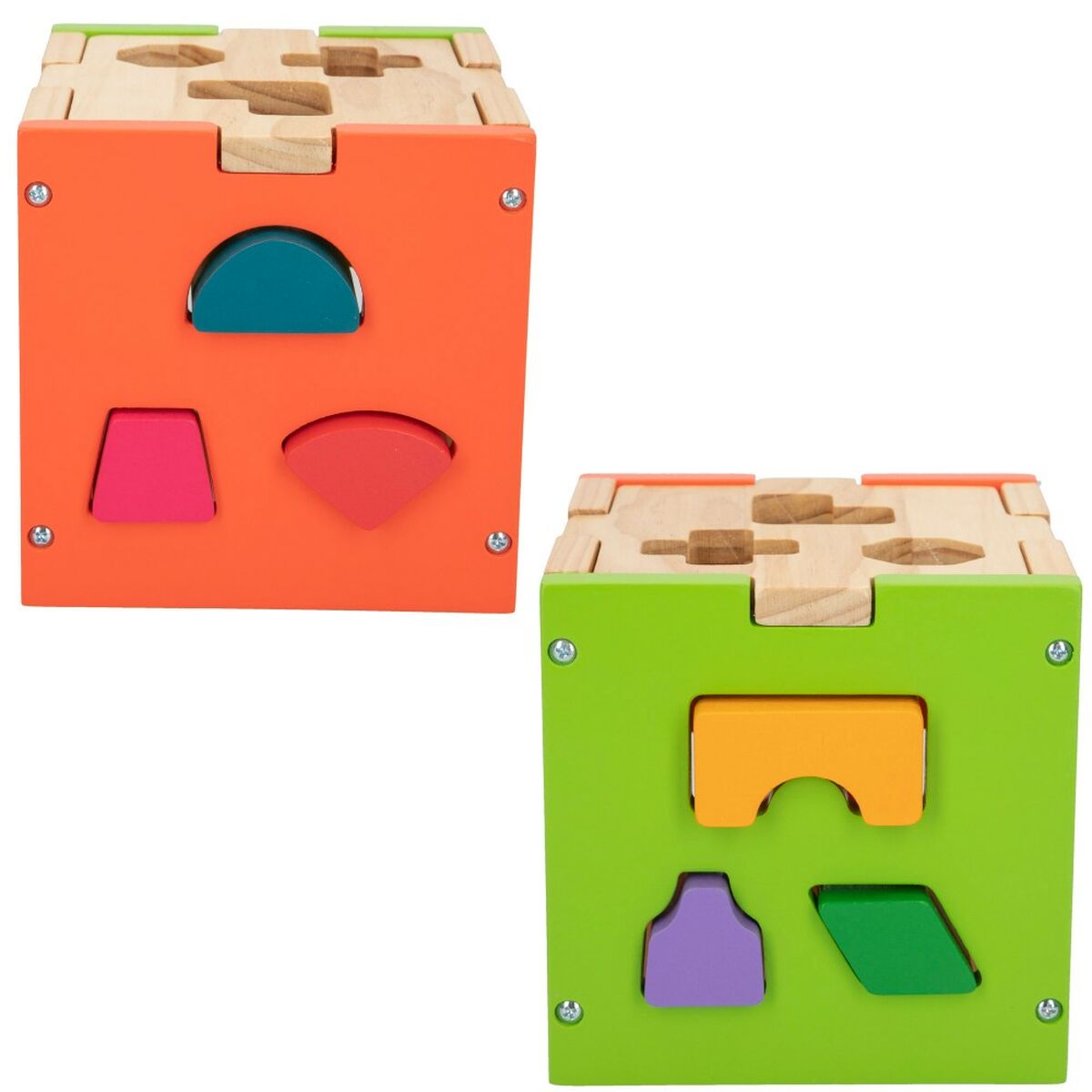 Puzzle di Legno per Bambini Woomax 15 x 15 x 15 cm (6 Unità) - Disponibile in 3-4 giorni lavorativi