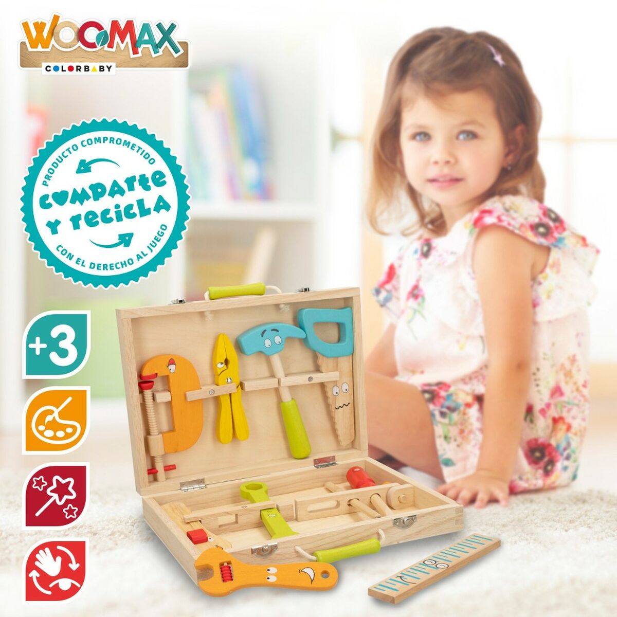 Set attrezzi per bambini Woomax 11 Pezzi 2 Unità - Disponibile in 3-4 giorni lavorativi Woomax