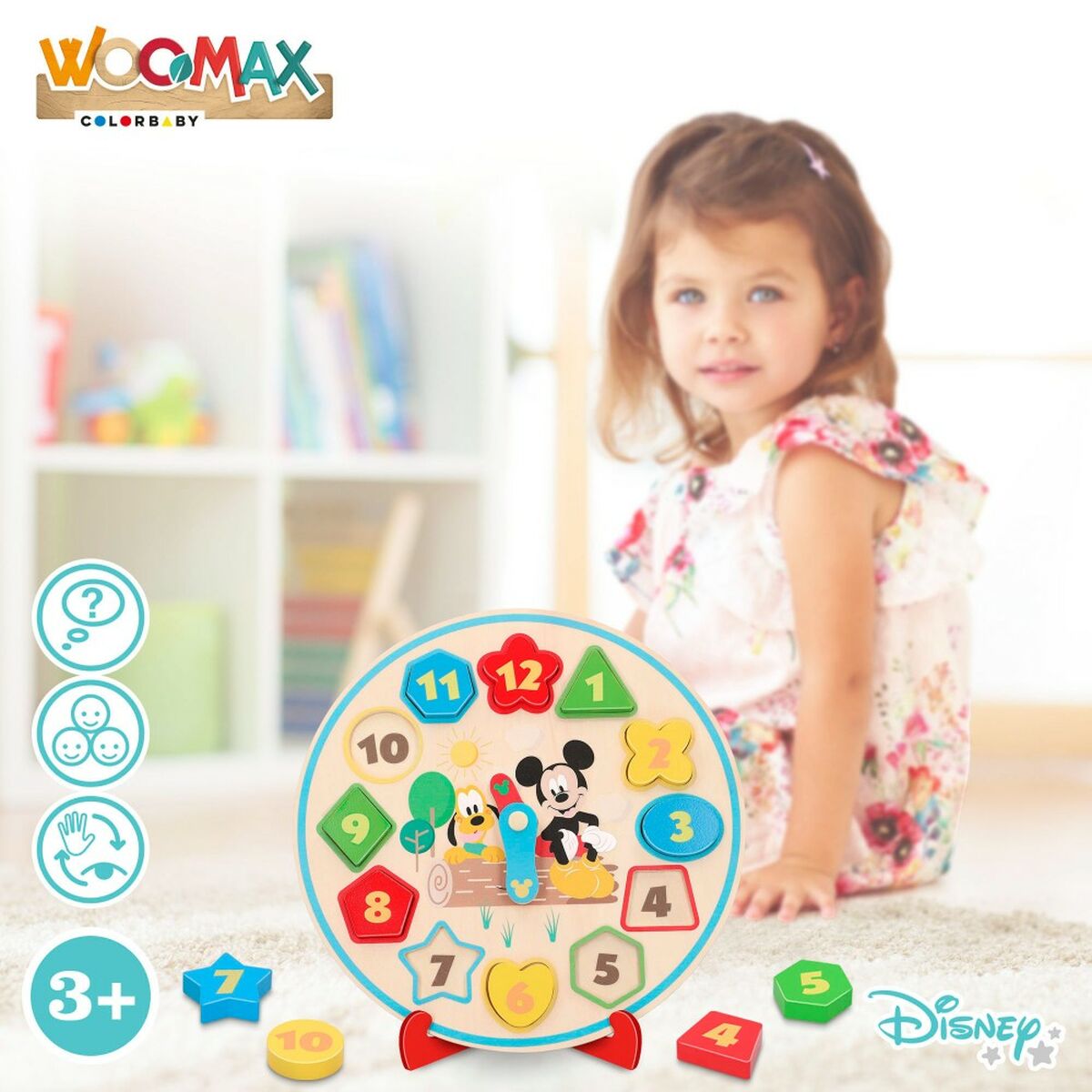 Gioco Educativo Disney Orologio (6 Unità) - Disponibile in 3-4 giorni lavorativi