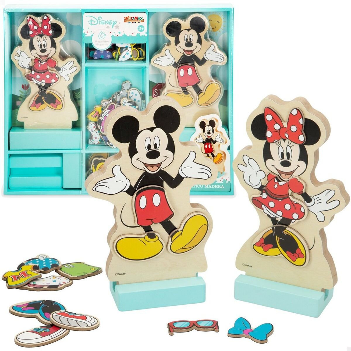 Personaggi Disney 54 Pezzi 4 Unità 11,5 x 17,5 x 1,2 cm - Disponibile in 3-4 giorni lavorativi