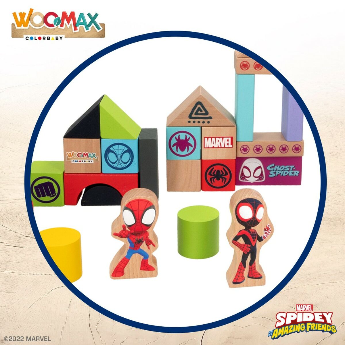 Playset Spidey Amazing Friends 50 Pezzi 4 Unità 8 x 9,5 x 1,5 cm - Disponibile in 3-4 giorni lavorativi Spidey