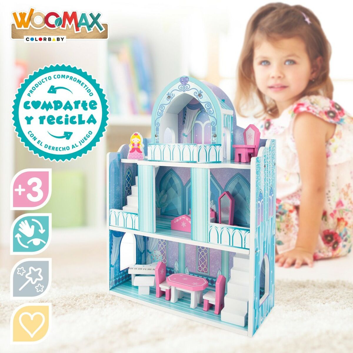 Casa in Miniatura Woomax 9 Pezzi 2 Unità 37 x 53,5 x 15 cm - Disponibile in 3-4 giorni lavorativi