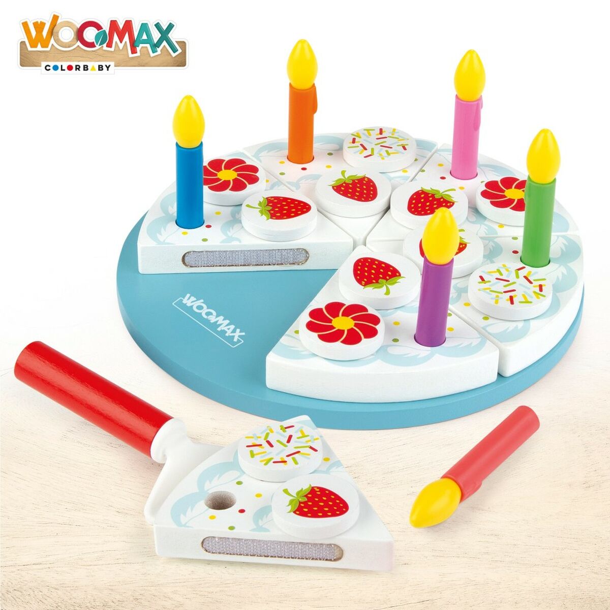 Gioco di Legno Woomax Tarta 26 Pezzi (6 Unità) - Disponibile in 3-4 giorni lavorativi Woomax