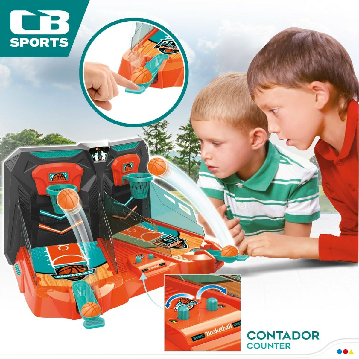 Gioco di mira Colorbaby Basket 48 x 27 x 36 cm (2 Unità) - Disponibile in 3-4 giorni lavorativi