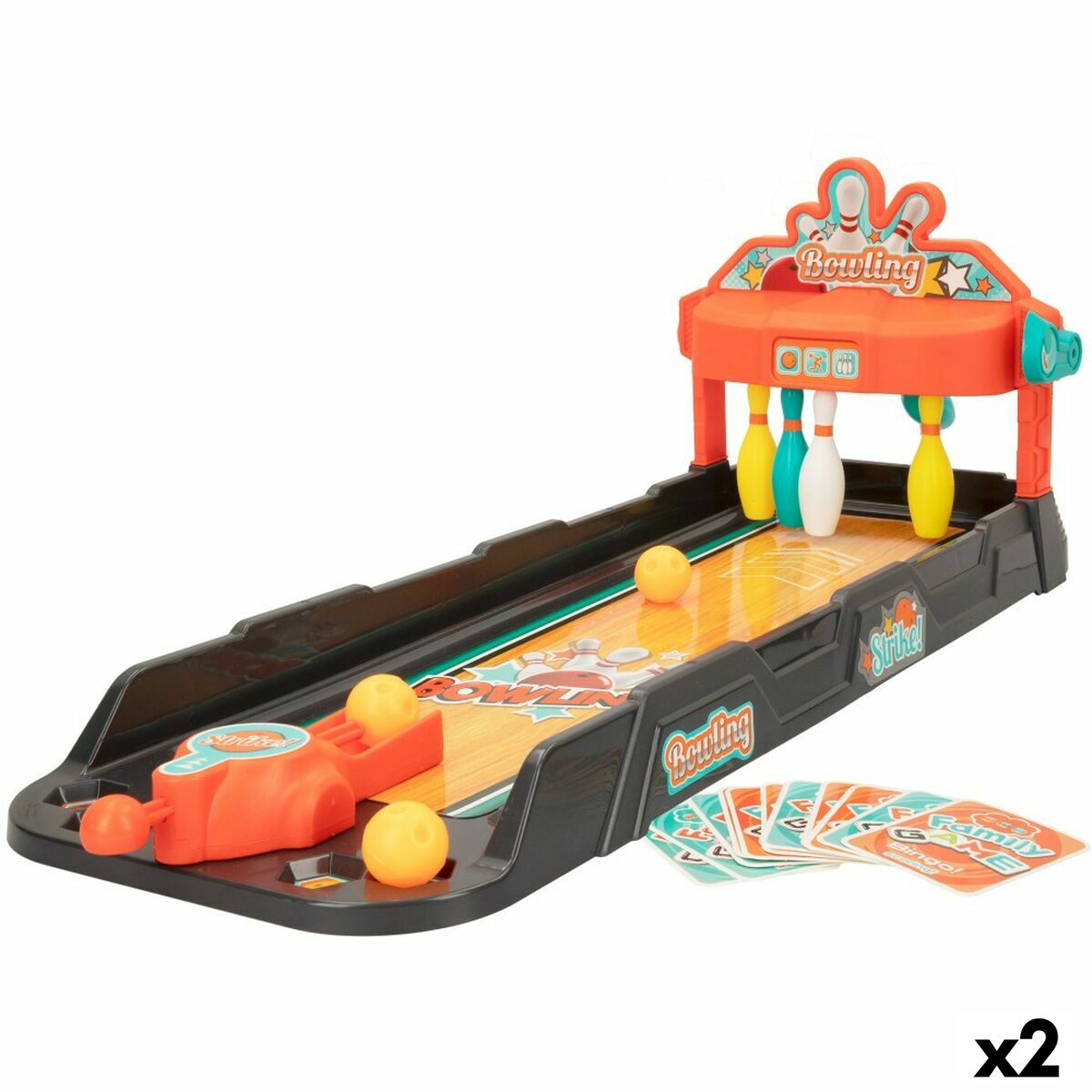 Gioco di mira Colorbaby Bowling 24 x 23 x 62,5 cm (2 Unità) - Disponibile in 3-4 giorni lavorativi