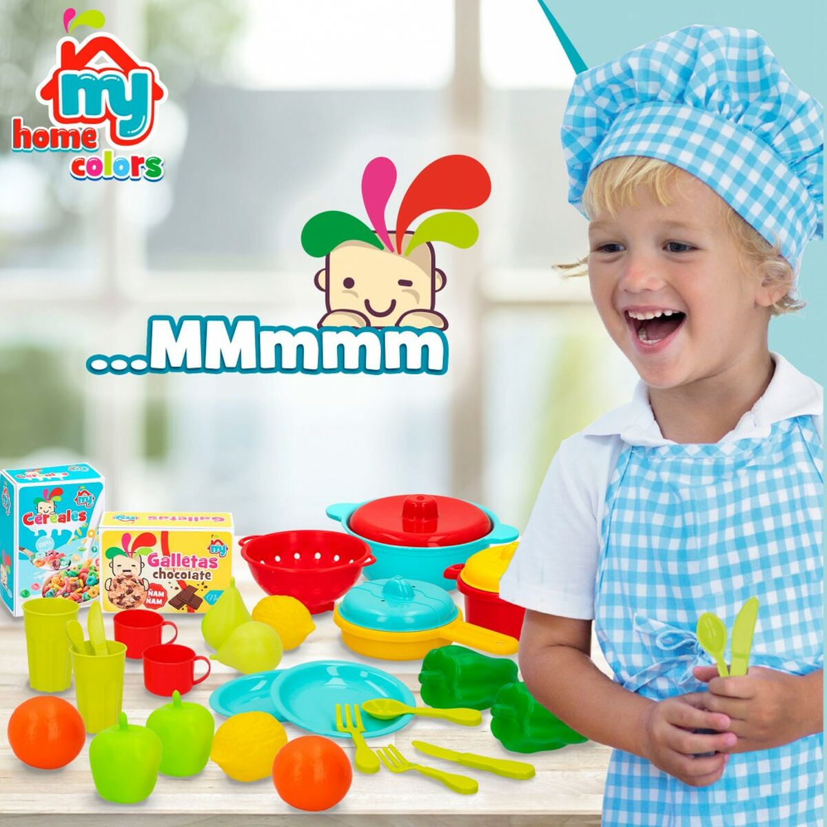 Set di Alimenti giocattolo Colorbaby Utensili e accessori per la cucina 31 Pezzi (6 Unità) - Disponibile in 3-4 giorni lavorativi Colorbaby