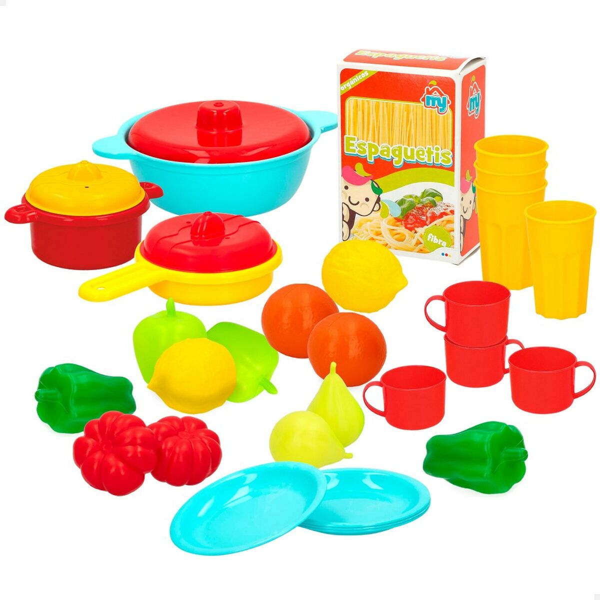 Set di Alimenti giocattolo Colorbaby Utensili e accessori per la cucina 31 Pezzi (6 Unità) - Disponibile in 3-4 giorni lavorativi Colorbaby