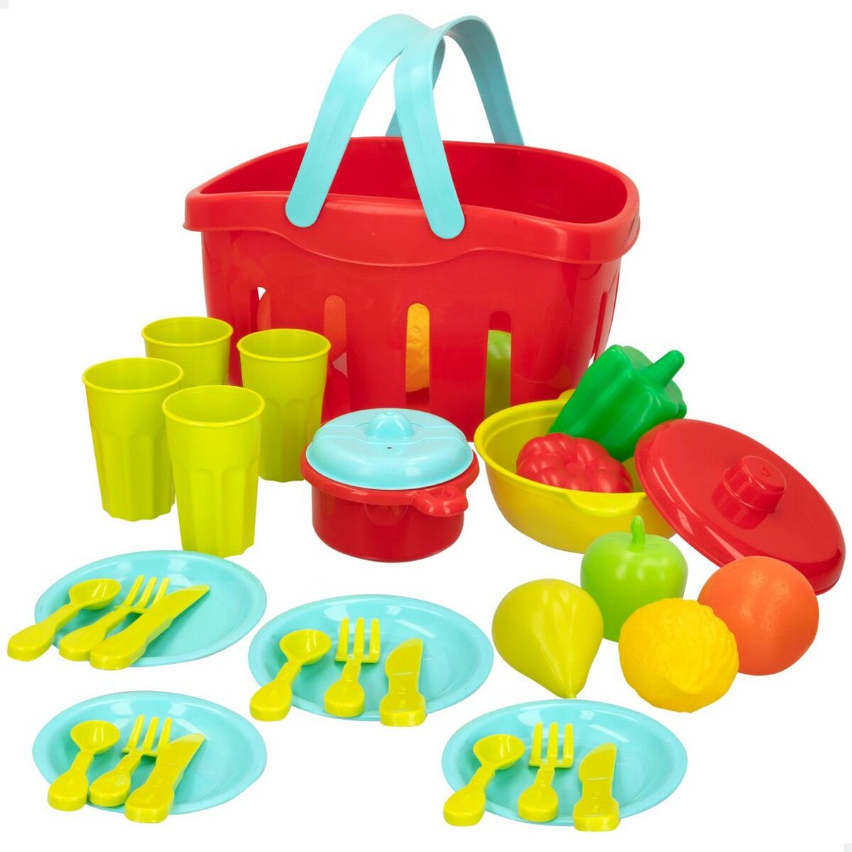 Set di Alimenti giocattolo Colorbaby Utensili e accessori per la cucina 36 Pezzi (12 Unità) - Disponibile in 3-4 giorni lavorativi Colorbaby