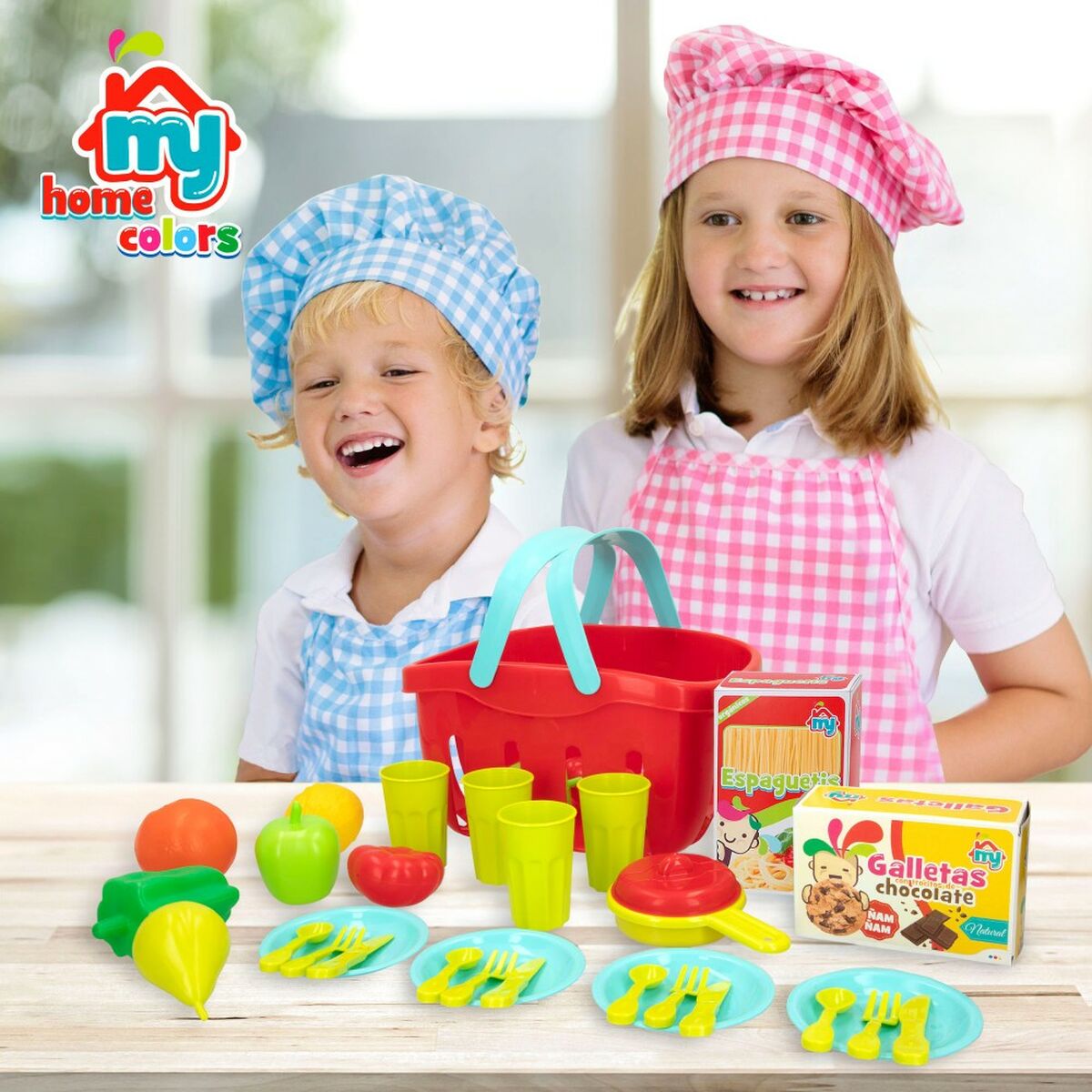 Set di Alimenti giocattolo Colorbaby Utensili e accessori per la cucina 33 Pezzi (12 Unità) - Disponibile in 3-4 giorni lavorativi Colorbaby