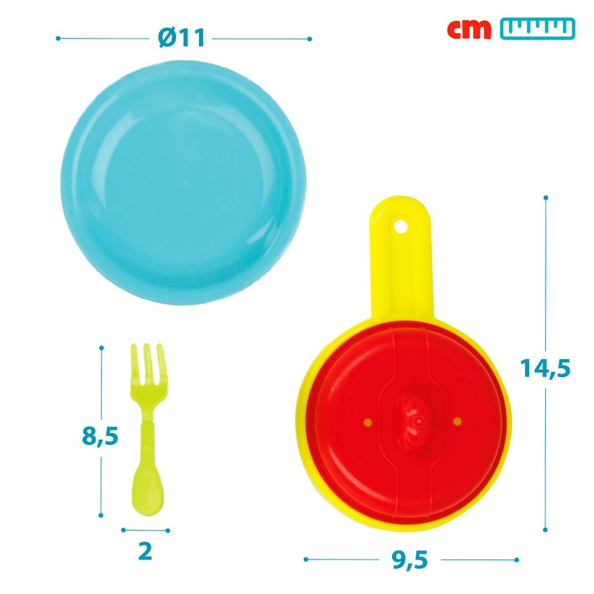 Set di Alimenti giocattolo Colorbaby Utensili e accessori per la cucina 33 Pezzi (12 Unità) - Disponibile in 3-4 giorni lavorativi Colorbaby