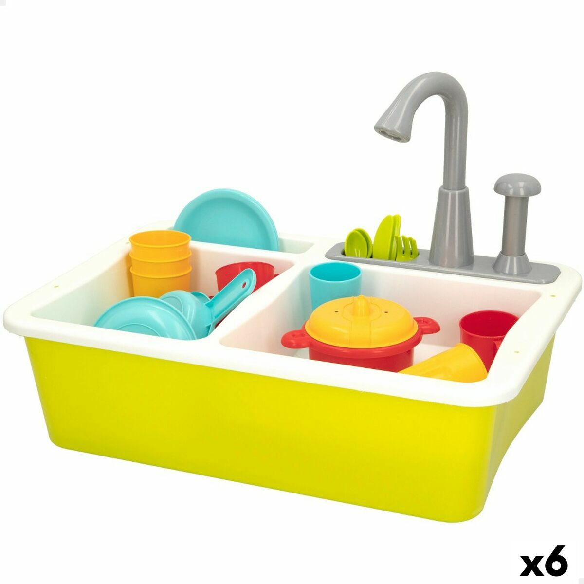 Cucina Giocattolo Colorbaby 22 Pezzi 42 x 29 x 28 cm Accessori Lavello - Disponibile in 3-4 giorni lavorativi Colorbaby