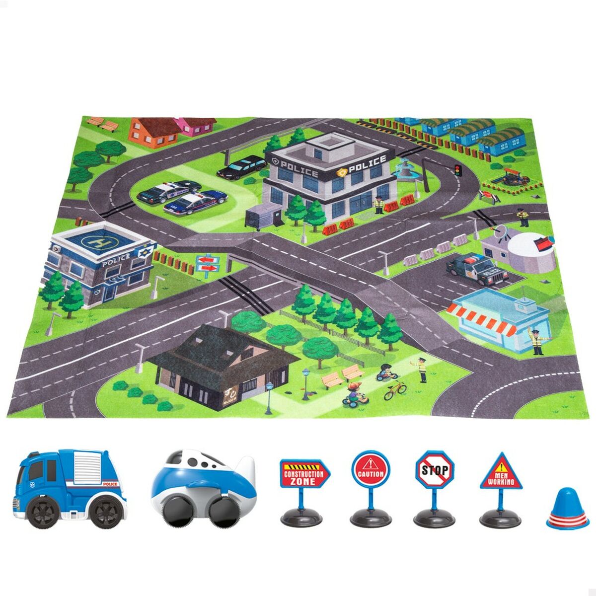 Tappeto da gioco Speed & Go Accessori Veicoli Autostrada Stoffa Plastica (6 Unità) - Disponibile in 3-4 giorni lavorativi