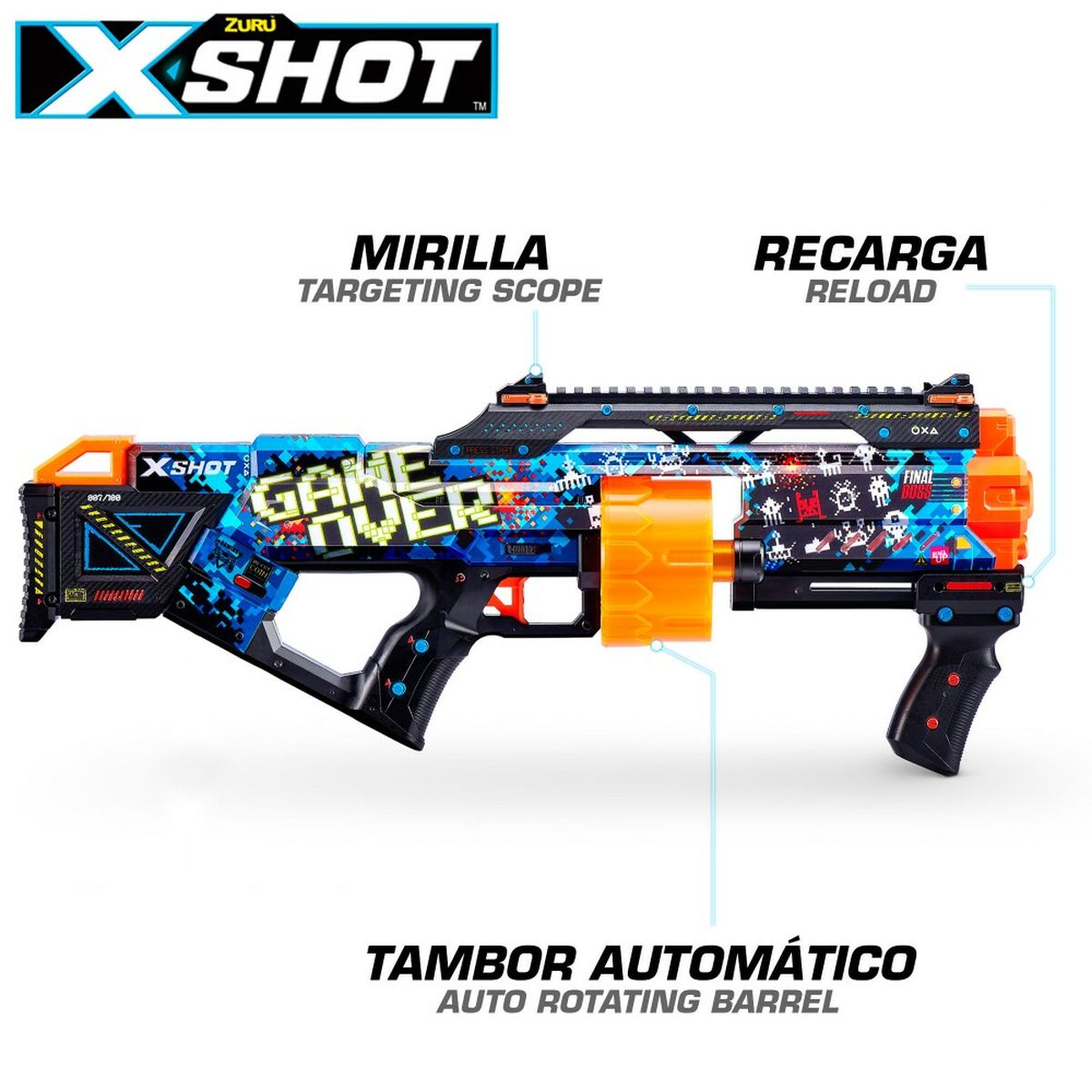 Pistola a Freccette Zuru X-Shot Last Stand - Disponibile in 3-4 giorni lavorativi