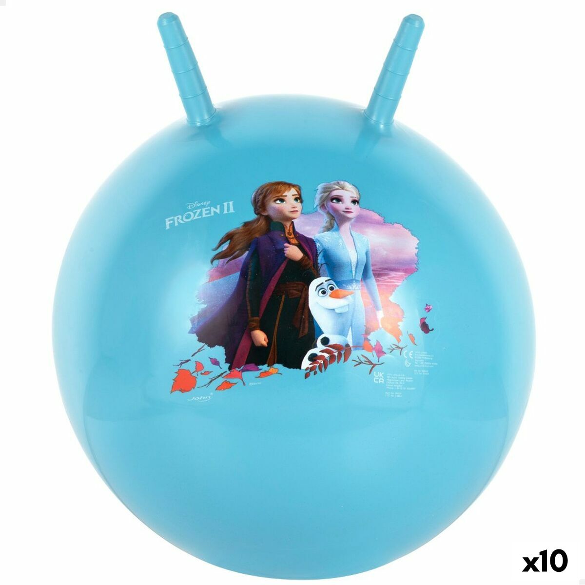 Palla che salta Frozen  45 cm Azzurro (10 Unità) - Disponibile in 3-4 giorni lavorativi