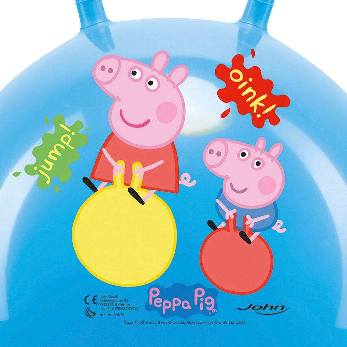 Palla che salta Peppa Pig  45 cm Azzurro (10 Unità) - Disponibile in 3-4 giorni lavorativi