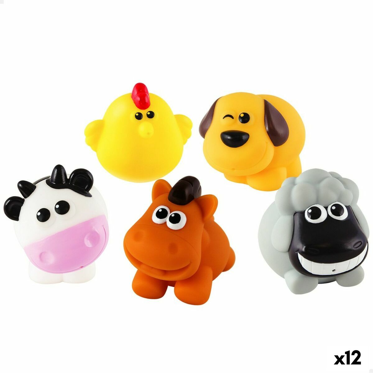 Set Animali della Fattoria Winfun 7 x 6,5 x 4 cm (12 Unità) - Disponibile in 3-4 giorni lavorativi