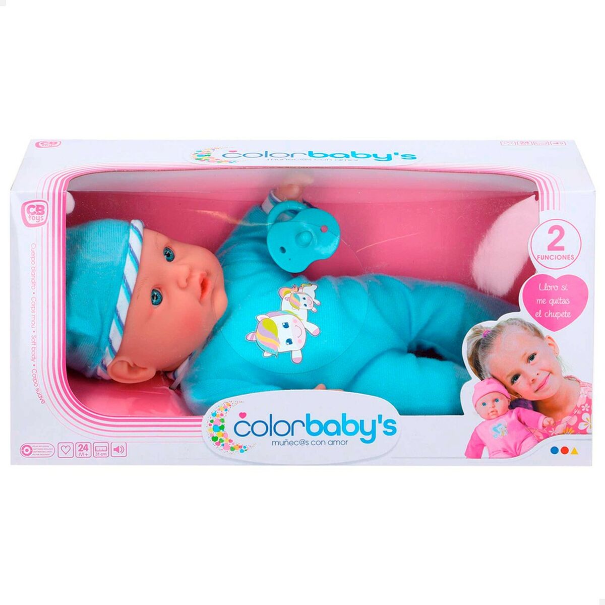 Bambolotto Neonato Colorbaby 32 cm 6 Unità - Disponibile in 3-4 giorni lavorativi