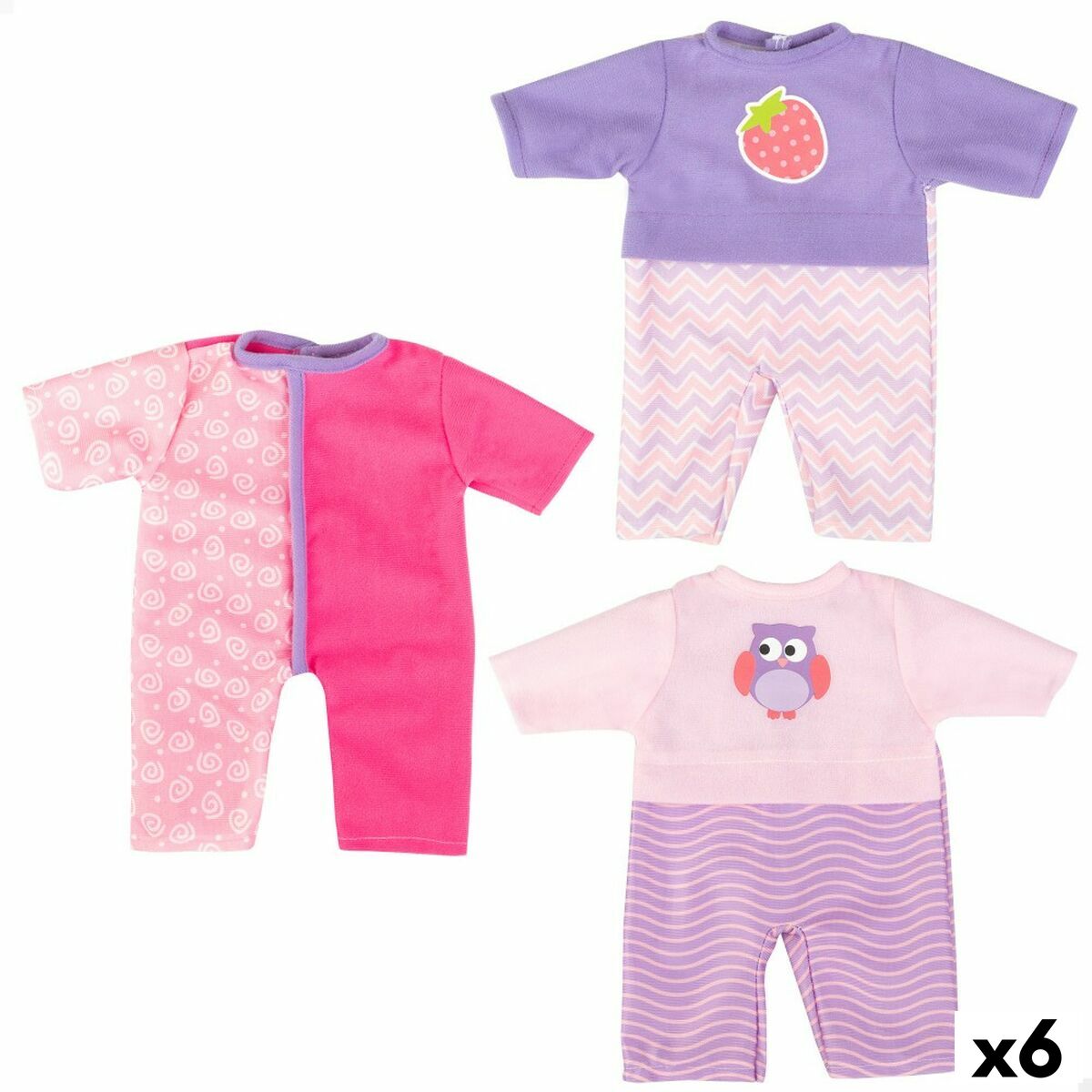 Vestiti per le bambole Colorbaby 3 Pezzi 6 Unità - Disponibile in 3-4 giorni lavorativi Colorbaby