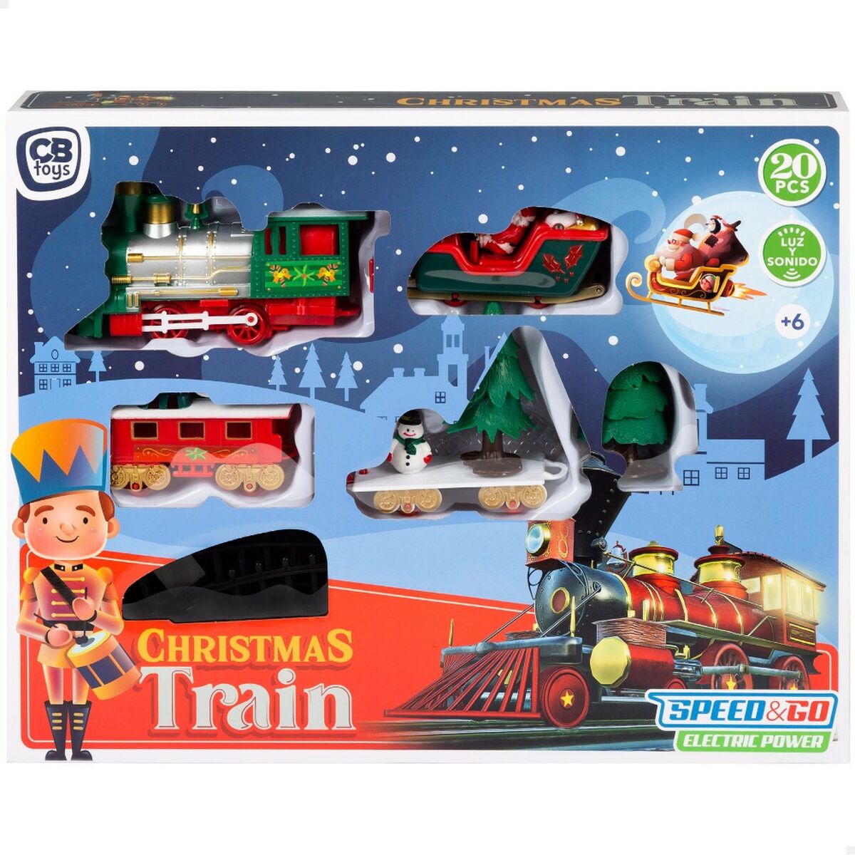 Tren con il circuito Speed & Go 6 Unità 91 x 0,5 x 43,5 cm - Disponibile in 3-4 giorni lavorativi