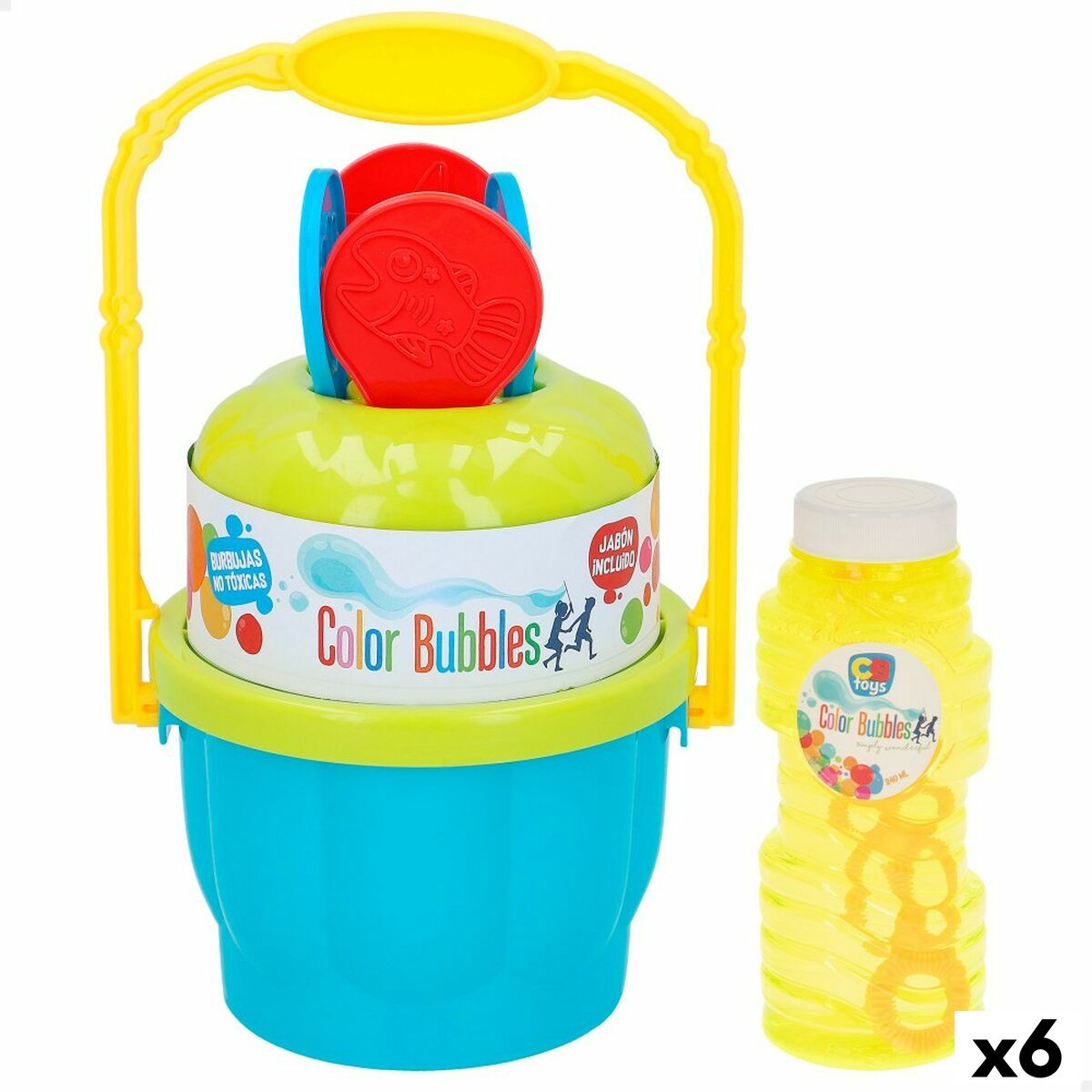 Gioco di Bolle di Sapone Colorbaby 240 ml 17,5 x 28 x 13,5 cm (6 Unità) - Disponibile in 3-4 giorni lavorativi