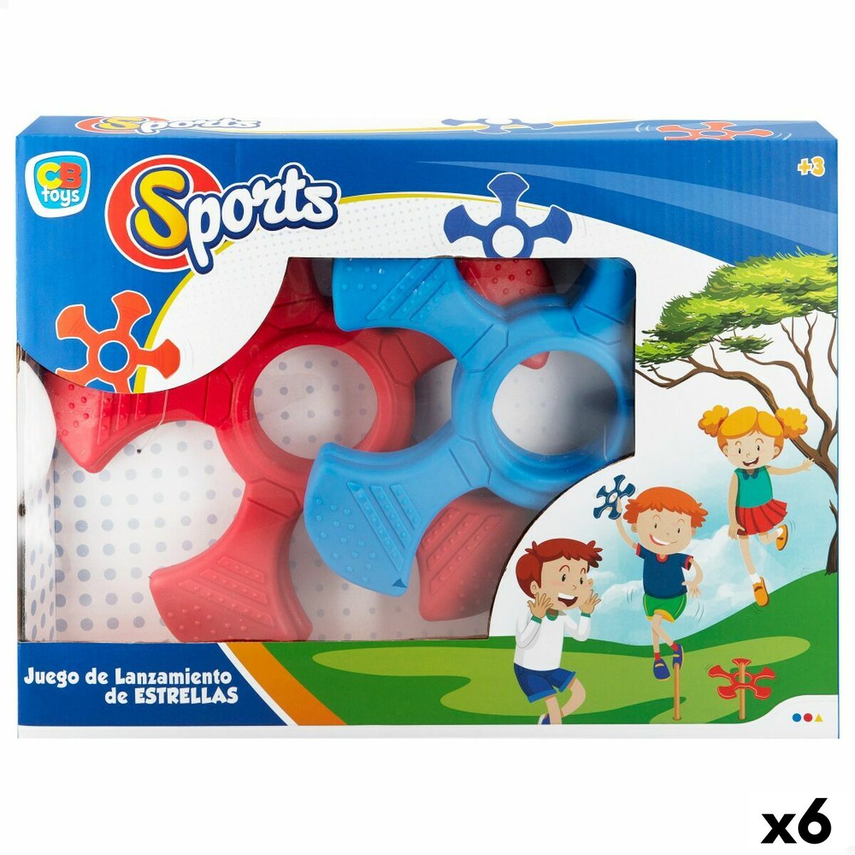 Gioco di mira Colorbaby 23,5 x 2 x 23,5 cm Spiaggia Stelle Gioco di abilità (6 Unità) - Disponibile in 3-4 giorni lavorativi