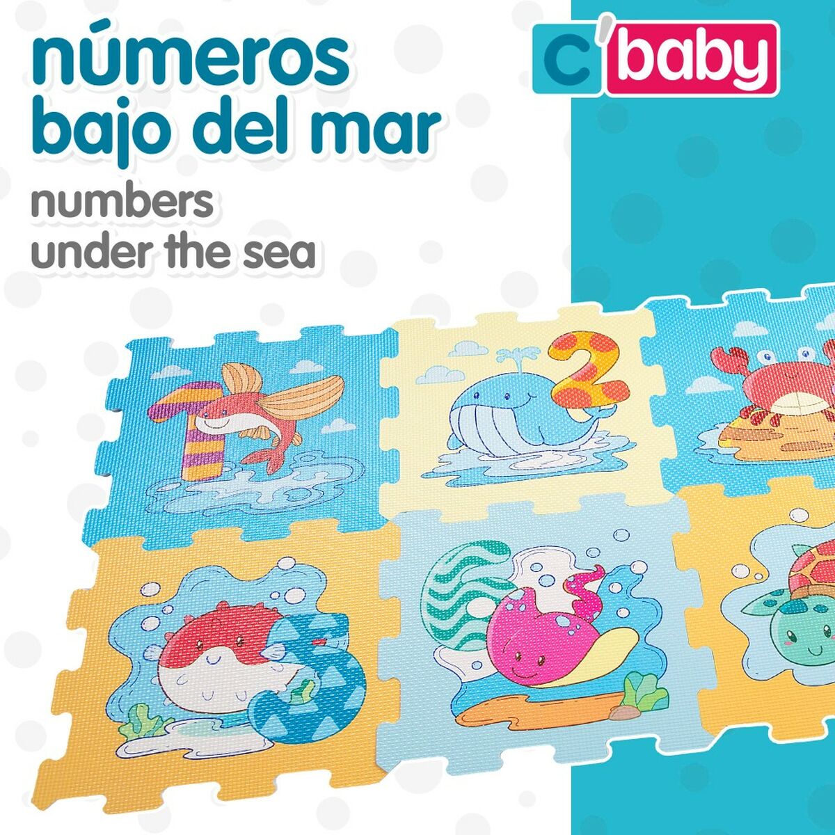 Tappeto da gioco Colorbaby Marino EVA 8 Pezzi (4 Unità) - Disponibile in 3-4 giorni lavorativi