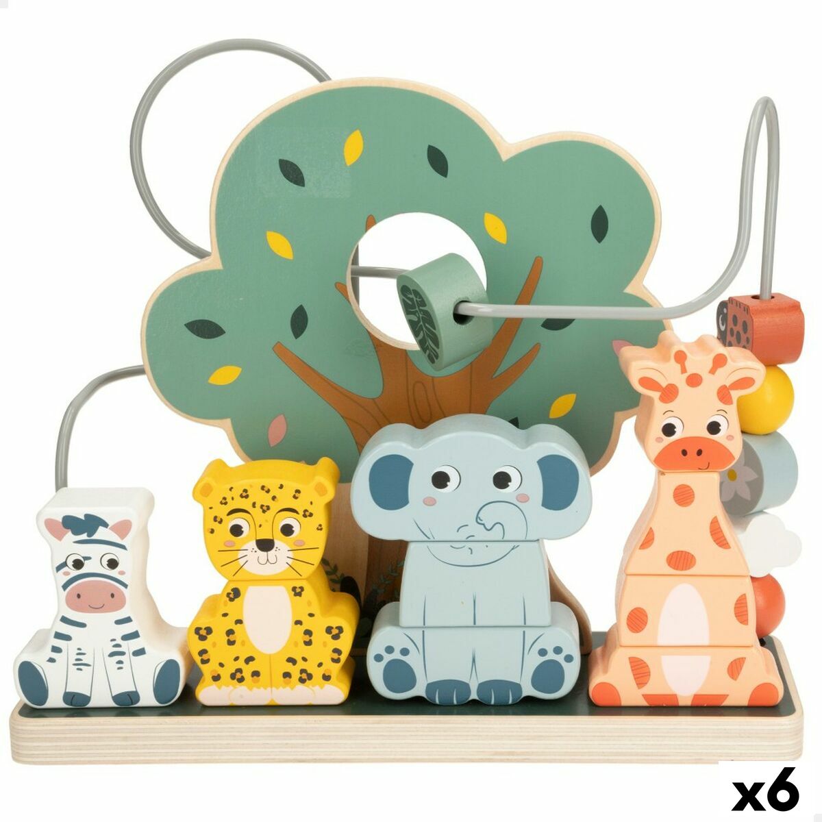 Gioco di Abilità per Bambini Woomax animali 25 x 22 x 10 cm (6 Unità) - Disponibile in 3-4 giorni lavorativi