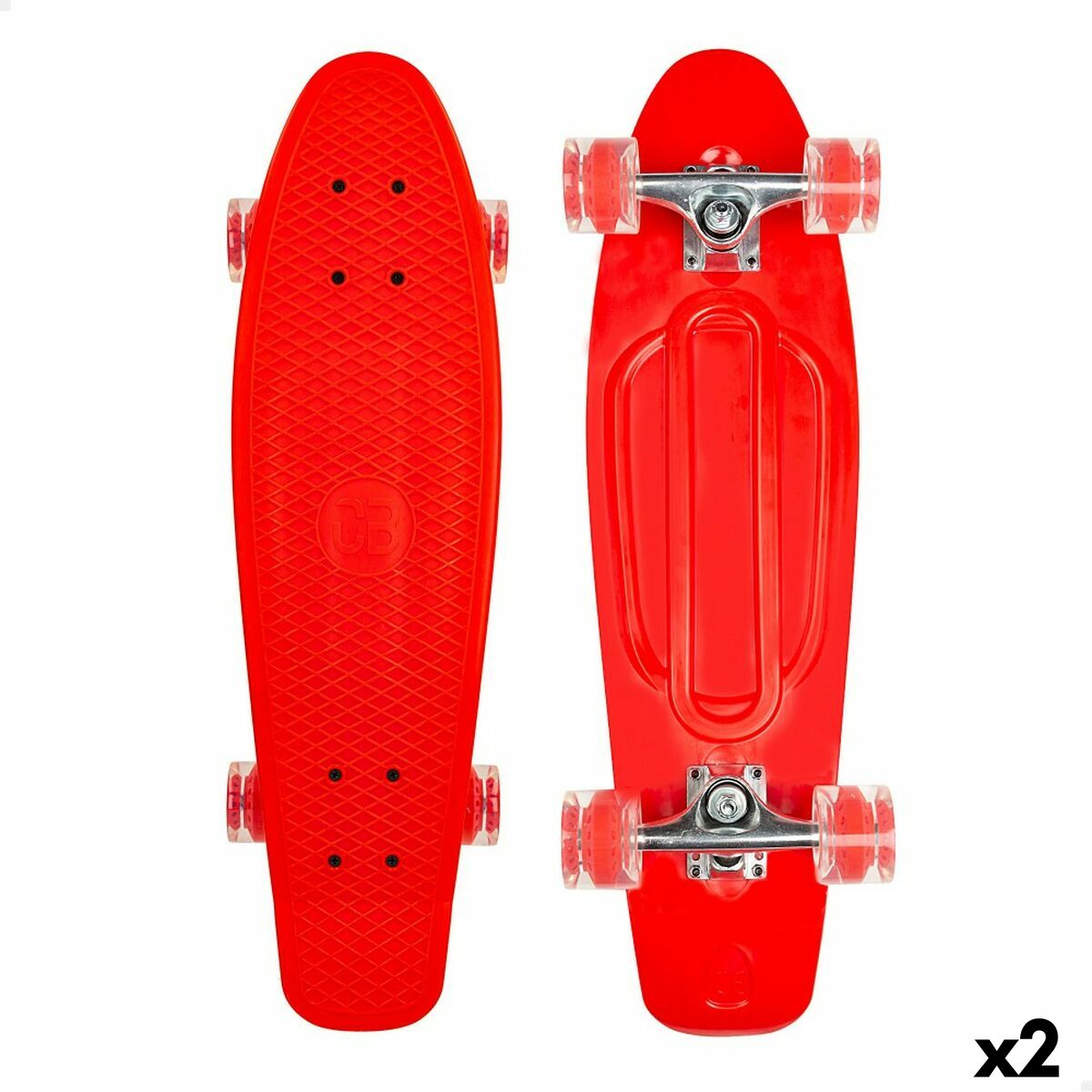 Skateboard Colorbaby Rosso (2 Unità) - Disponibile in 3-4 giorni lavorativi