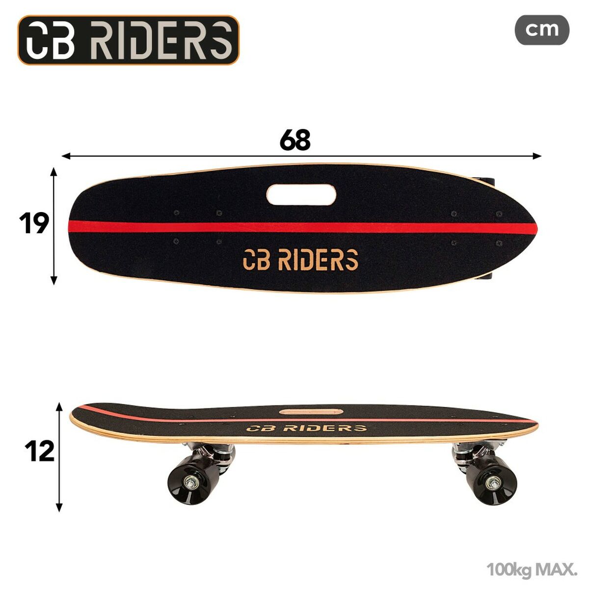 Skateboard Colorbaby CB Riders (2 Unità) - Disponibile in 3-4 giorni lavorativi