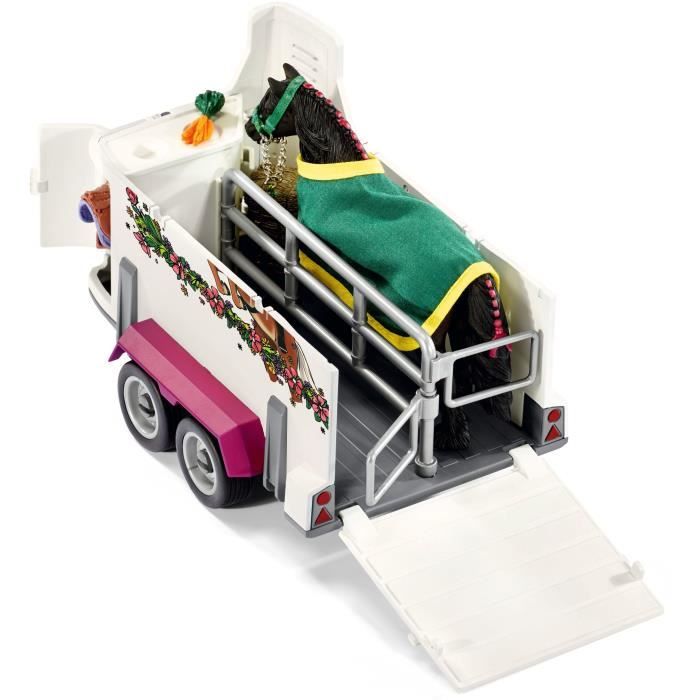 SCHLEICH - Pick-up con rimorchio per cavalli - 42346 - Gamma Horse Club - Disponibile in 3-4 giorni lavorativi