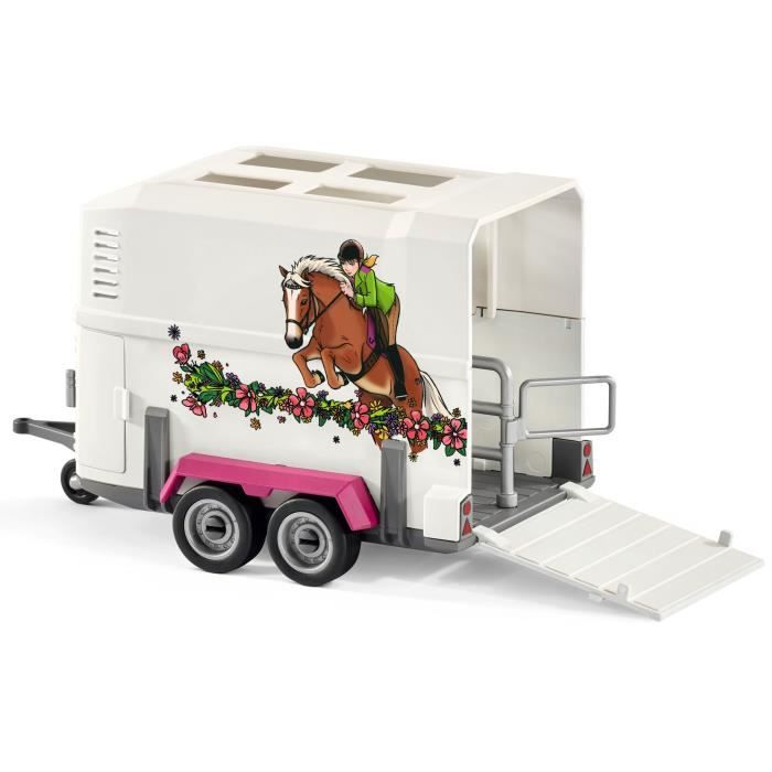 SCHLEICH - Pick-up con rimorchio per cavalli - 42346 - Gamma Horse Club - Disponibile in 3-4 giorni lavorativi