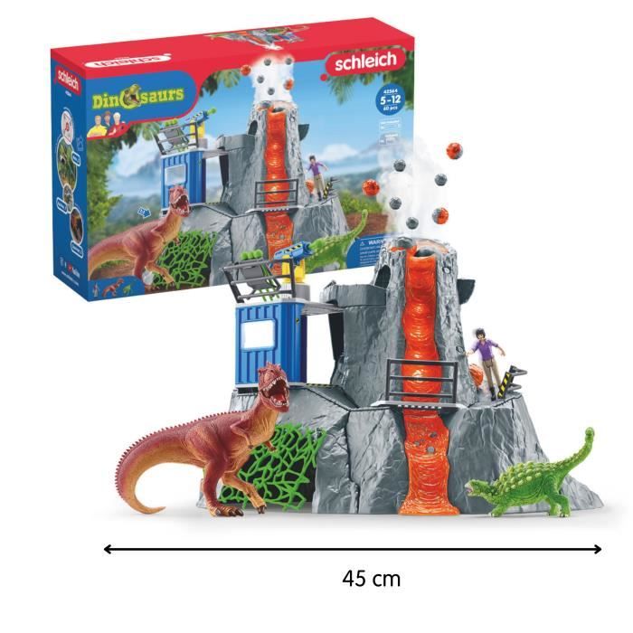 SCHLEICH - Spedizione nel grande vulcano - 42564 - Gamma Dinosauri - Disponibile in 3-4 giorni lavorativi