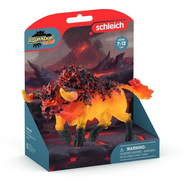 Figura del toro di fuoco, Schleich 42493 Creature Eldrador, 7 anni - Disponibile in 3-4 giorni lavorativi