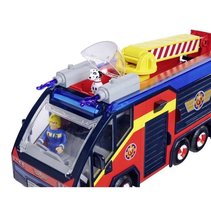 Sam il pompiere - Camion dei pompieri - Giove - 2 figurine - Suoni e luci - Diversi accessori - 3 batterie incluse - Disponibile in 3-4 giorni lavorativi