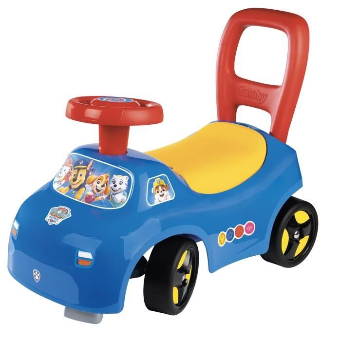 Smoby - Trasportino auto 2 in 1 - Paw Patrol - Scatola sottosella + clacson - A partire da 10 mesi - Prodotto in Francia - Disponibile in 3-4 giorni lavorativi