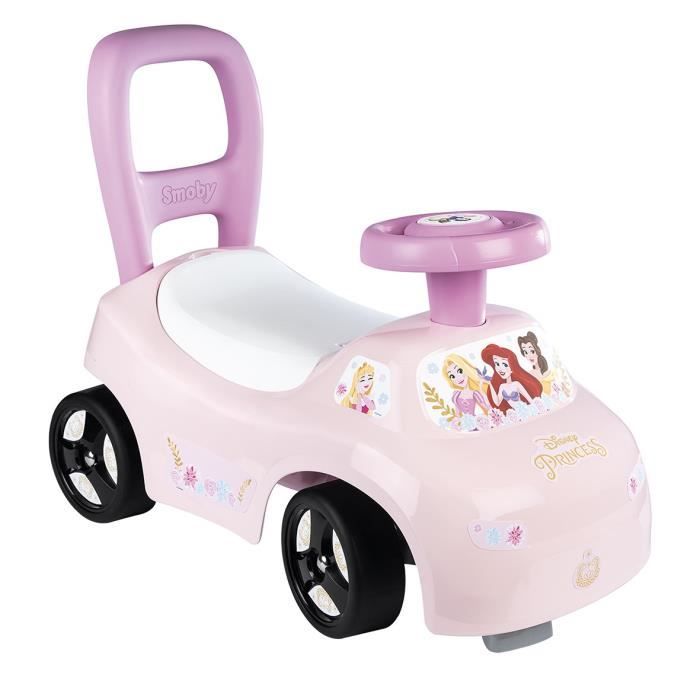 Smoby - Trasportino auto 2 in 1 - Disney Princess - Scatola sottosella + clacson - A partire da 10 mesi - Prodotto in Francia - Disponibile in 3-4 giorni lavorativi