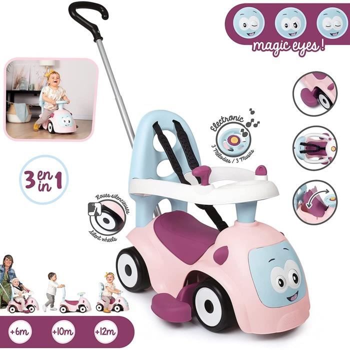 Smoby - Maestro Balade Pink Ride-On - Per Bambini Da 6 Mesi - Aggiornabile - Ruote Silenzioso - Clacson - Disponibile in 3-4 giorni lavorativi