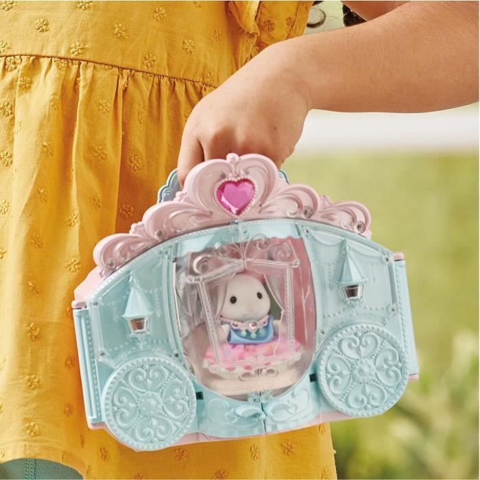 Playset - SYLVANIAN FAMILIES - Vestizione Principessa - Carrozza e Ragazza Coniglio delle Nevi - Disponibile in 3-4 giorni lavorativi