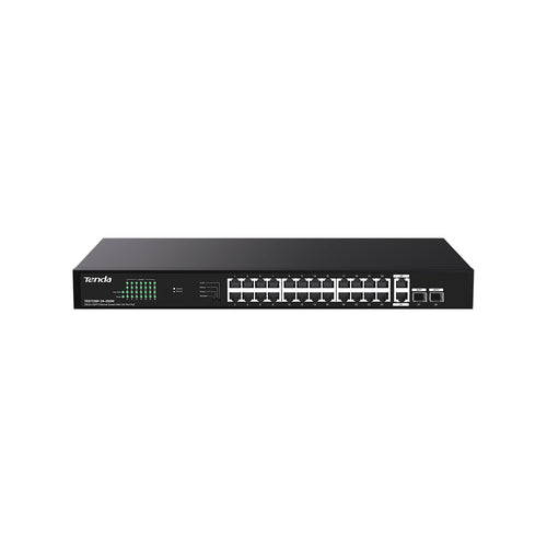 TENDA SWITCH POE UNMANAGED, 28 PORT, 24 POE - Disponibile in 3-4 giorni lavorativi