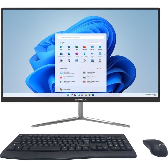 All-in-One Nuovo PC all-in-one - THOMSON - AIO24I310-8BK512 - 23.8 - Intel Core I3-10110U - 8 GB DDR4 - 512GB SSD - Con mouse e tastiera wireless - Disponibile in 3-4 giorni lavorativi