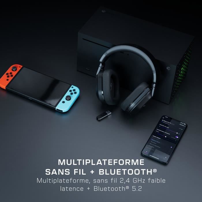 Cuffie da gioco wireless multipiattaforma - TURTLE BEACH - Stealth 600 XB (Gen 3) - Nero - Disponibile in 3-4 giorni lavorativi