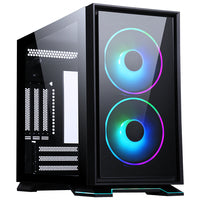 Case GALAXY 2Q - ITX Mini Tower, 2x12cm ARGB fan, 2xUSB3, 2x Front Panel, Side Glass - Disponibile in 3-4 giorni lavorativi