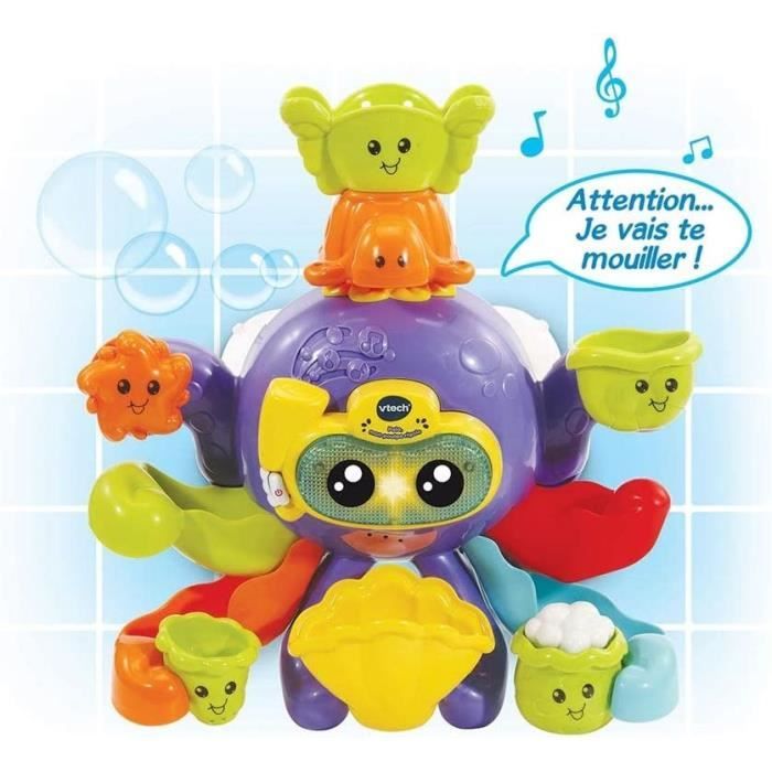 VTECH BABY - Giocattolo per il bagnetto - Polo, My Funny Octopus - Disponibile in 3-4 giorni lavorativi