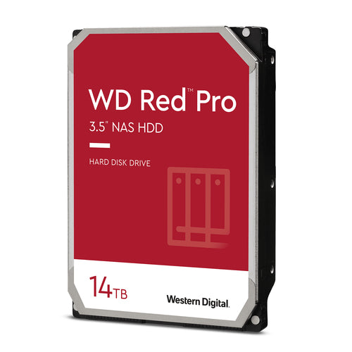 WESTERN DIGITAL HDD RED PRO 14TB 3,5 7200RPM SATA 6GB/S BUFFER 512 Mb - Disponibile in 3-4 giorni lavorativi