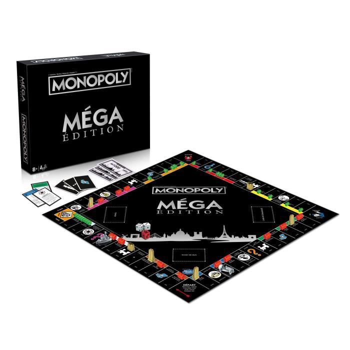 Gioco da tavolo - MOSSE VINCENTI - Monopoly Mega Edition - Nuove piazze, grattacieli e mega affitti - Disponibile in 3-4 giorni lavorativi