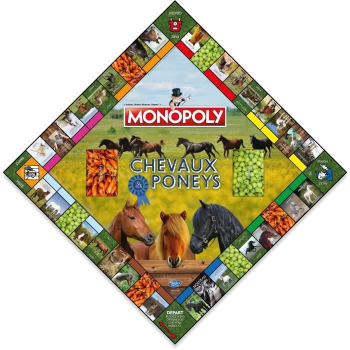 Cavalli e pony monopoly - gioco altopiano - mosse vincenti - Disponibile in 3-4 giorni lavorativi